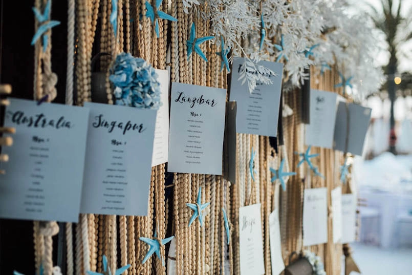 Seating plan colgante